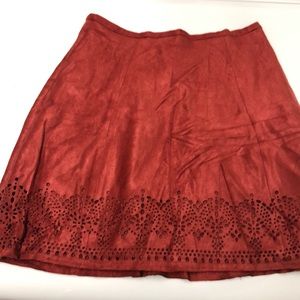 Fall color skirt . Soft Swede like material .